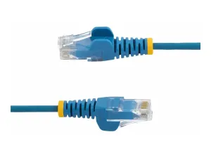 StarTech .com 2.5m Slim LSZH CAT6 Ethernet Cable, 10 Gigabit Snagless RJ45 100W PoE Patch Cord, CAT 6 10GbE UTP Network Cable w/Strain Relief, Blue, ETL, Low Smoke Zero Halogen - miniature 2