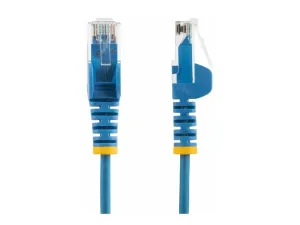 StarTech .com 2.5m Slim LSZH CAT6 Ethernet Cable, 10 Gigabit Snagless RJ45 100W PoE Patch Cord, CAT 6 10GbE UTP Network Cable w/Strain Relief, Blue, ETL, Low Smoke Zero Halogen - miniature 3