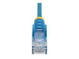 StarTech .com 2.5m Slim LSZH CAT6 Ethernet Cable, 10 Gigabit Snagless RJ45 100W PoE Patch Cord, CAT 6 10GbE UTP Network Cable w/Strain Relief, Blue, ETL, Low Smoke Zero Halogen - miniature 5