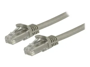 StarTech .com 1.5m CAT6 Ethernet Cable, 10 Gigabit Snagless RJ45 650MHz 100W PoE Patch Cord, CAT 6 10GbE UTP Network Cable w/Strain Relief, Grey, Wiring is UL Certified/TIA - miniature 1