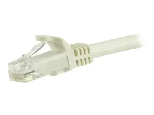 StarTech .com 15m CAT6 Ethernet Cable, 10 Gigabit Snagless RJ45 650MHz 100W PoE Patch Cord, CAT 6 10GbE UTP Network Cable w/Strain Relief, White, Wiring is UL Certified/TIA - miniature 4