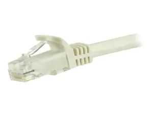 StarTech .com 15m CAT6 Ethernet Cable, 10 Gigabit Snagless RJ45 650MHz 100W PoE Patch Cord, CAT 6 10GbE UTP Network Cable w/Strain Relief, White, Wiring is UL Certified/TIA - miniature 2