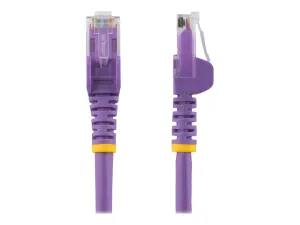 StarTech .com 1m CAT6 Ethernet Cable, 10 Gigabit Snagless RJ45 650MHz 100W PoE Patch Cord, CAT 6 10GbE UTP Network Cable w/Strain Relief, Purple, Wiring is UL Certified/TIA - miniature 1
