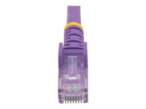 StarTech .com 1m CAT6 Ethernet Cable, 10 Gigabit Snagless RJ45 650MHz 100W PoE Patch Cord, CAT 6 10GbE UTP Network Cable w/Strain Relief, Purple, Wiring is UL Certified/TIA - miniature 3