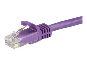 StarTech .com 1m CAT6 Ethernet Cable, 10 Gigabit Snagless RJ45 650MHz 100W PoE Patch Cord, CAT 6 10GbE UTP Network Cable w/Strain Relief, Purple, Wiring is UL Certified/TIA - miniature 5