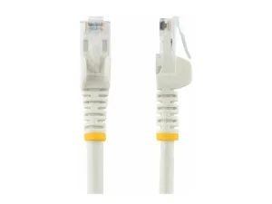 StarTech .com 2m CAT6 Ethernet Cable, 10 Gigabit Snagless RJ45 650MHz 100W PoE Patch Cord, CAT 6 10GbE UTP Network Cable w/Strain Relief, White, Wiring is UL Certified/TIA - miniature 3