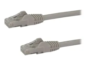 StarTech .com 3m CAT6 Ethernet Cable, 10 Gigabit Snagless RJ45 650MHz 100W PoE Patch Cord, CAT 6 10GbE UTP Network Cable w/Strain Relief, Grey, Wiring is UL Certified/TIA - miniature 1
