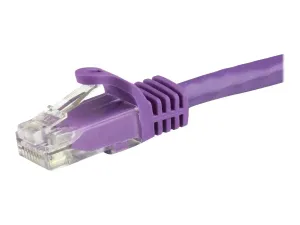 StarTech .com 3m CAT6 Ethernet Cable, 10 Gigabit Snagless RJ45 650MHz 100W PoE Patch Cord, CAT 6 10GbE UTP Network Cable w/Strain Relief, Purple, Wiring is UL Certified/TIA - miniature 2
