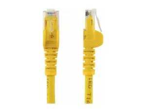 StarTech .com 3m CAT6 Ethernet Cable, 10 Gigabit Snagless RJ45 650MHz 100W PoE Patch Cord, CAT 6 10GbE UTP Network Cable w/Strain Relief, Yellow, Wiring is UL Certified/TIA - miniature 1