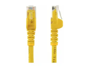 StarTech .com 3m CAT6 Ethernet Cable, 10 Gigabit Snagless RJ45 650MHz 100W PoE Patch Cord, CAT 6 10GbE UTP Network Cable w/Strain Relief, Yellow, Wiring is UL Certified/TIA - miniature 3