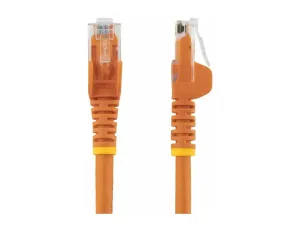 Startech 50cm CAT6 Ethernet Cable, 10 Gigabit Snagless RJ45 650MHz 100W PoE Patch Cord, CAT 6 10GbE UTP Network Cable w/Strain Relief, Orange, Wiring is UL Certified/TIA - miniature 2