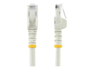 Startech 50cm CAT6 Ethernet Cable, 10 Gigabit Snagless RJ45 650MHz 100W PoE Patch Cord, CAT 6 10GbE UTP Network Cable w/Strain Relief, White, Wiring is UL Certified/TIA - miniature 3