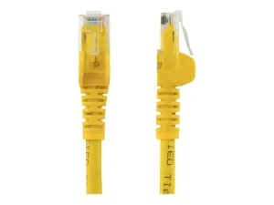 Startech 50cm CAT6 Ethernet Cable, 10 Gigabit Snagless RJ45 650MHz 100W PoE Patch Cord, CAT 6 10GbE UTP Network Cable w/Strain Relief, Yellow, Wiring is UL Certified/TIA - miniature 2