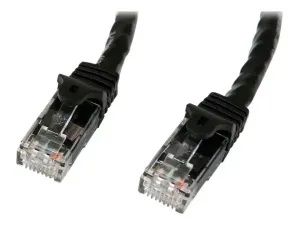 StarTech .com 5m CAT6 Ethernet Cable, 10 Gigabit Snagless RJ45 650MHz 100W PoE Patch Cord, CAT 6 10GbE UTP Network Cable w/Strain Relief, Black, Wiring is UL Certified/TIA - miniature 5