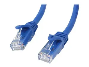 StarTech .com 5m CAT6 Ethernet Cable, 10 Gigabit Snagless RJ45 650MHz 100W PoE Patch Cord, CAT 6 10GbE UTP Network Cable w/Strain Relief, Blue, Wiring is UL Certified/TIA - miniature 1