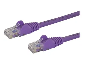 StarTech .com 5m CAT6 Ethernet Cable, 10 Gigabit Snagless RJ45 650MHz 100W PoE Patch Cord, CAT 6 10GbE UTP Network Cable w/Strain Relief, Purple, Wiring is UL Certified/TIA - miniature 3