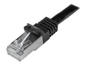 Startech 2m CAT6 Ethernet Cable, 10 Gigabit Shielded Snagless RJ45 100W PoE Patch Cord, CAT 6 10GbE SFTP Network Cable w/Strain Relief, Black, Wiring is UL Certified/TIA - miniature 5