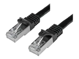 Startech 3m CAT6 Ethernet Cable, 10 Gigabit Shielded Snagless RJ45 100W PoE Patch Cord, CAT 6 10GbE SFTP Network Cable w/Strain Relief, Black, Wiring is UL Certified/TIA - miniature 3