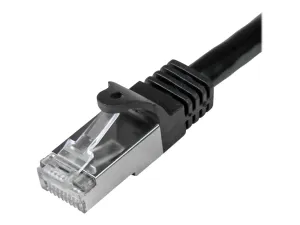Startech 3m CAT6 Ethernet Cable, 10 Gigabit Shielded Snagless RJ45 100W PoE Patch Cord, CAT 6 10GbE SFTP Network Cable w/Strain Relief, Black, Wiring is UL Certified/TIA - miniature 4