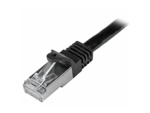 Startech 50cm CAT6 Ethernet Cable, 10 Gigabit Shielded Snagless RJ45 100W PoE Patch Cord, CAT 6 10GbE SFTP Network Cable w/Strain Relief, Black, Wiring is UL Certified/TIA - miniature 2