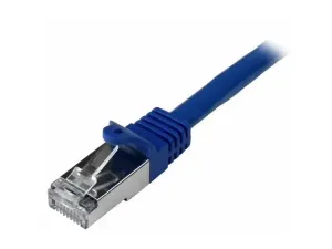 Startech 50cm CAT6 Ethernet Cable, 10 Gigabit Shielded Snagless RJ45 100W PoE Patch Cord, CAT 6 10GbE SFTP Network Cable w/Strain Relief, Blue, Wiring is UL Certified/TIA - miniature 2