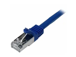 Startech 50cm CAT6 Ethernet Cable, 10 Gigabit Shielded Snagless RJ45 100W PoE Patch Cord, CAT 6 10GbE SFTP Network Cable w/Strain Relief, Blue, Wiring is UL Certified/TIA - miniature 3