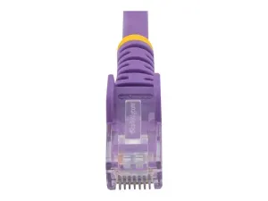 StarTech .com 50cm CAT6 Ethernet Cable, 10 Gigabit Snagless RJ45 650MHz 100W PoE Patch Cord, CAT 6 10GbE UTP Network Cable w/Strain Relief, Purple, Wiring is UL Certified/TIA - miniature 3