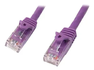 StarTech .com 2m CAT6 Ethernet Cable, 10 Gigabit Snagless RJ45 650MHz 100W PoE Patch Cord, CAT 6 10GbE UTP Network Cable w/Strain Relief, Purple, Wiring is UL Certified/TIA - miniature 5