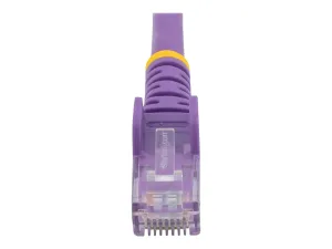 StarTech .com 2m CAT6 Ethernet Cable, 10 Gigabit Snagless RJ45 650MHz 100W PoE Patch Cord, CAT 6 10GbE UTP Network Cable w/Strain Relief, Purple, Wiring is UL Certified/TIA - miniature 1