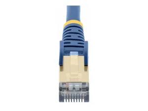 StarTech .com 7m CAT6A Ethernet Cable, 10 Gigabit Shielded Snagless RJ45 100W PoE Patch Cord, CAT 6A 10GbE STP Network Cable w/Strain Relief, Blue, UL Certified Wiring/TIA - miniature 2