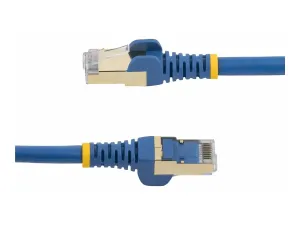 StarTech .com 7m CAT6A Ethernet Cable, 10 Gigabit Shielded Snagless RJ45 100W PoE Patch Cord, CAT 6A 10GbE STP Network Cable w/Strain Relief, Blue, UL Certified Wiring/TIA - miniature 3