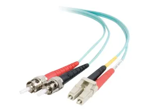 C2G LC-ST 10Gb 50/125 OM3 Duplex Multimode PVC Fiber Optic Cable (LSZH) - miniature 5