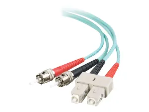 C2G SC-ST 10Gb 50/125 OM3 Duplex Multimode PVC Fiber Optic Cable (LSZH) - miniature 5