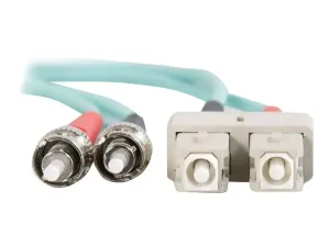 C2G SC-ST 10Gb 50/125 OM3 Duplex Multimode PVC Fiber Optic Cable (LSZH) - miniature 2