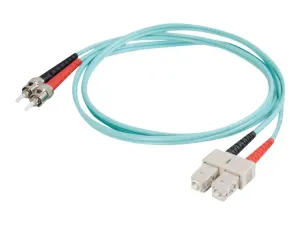 C2G SC-ST 10Gb 50/125 OM3 Duplex Multimode PVC Fiber Optic Cable (LSZH) - miniature 1