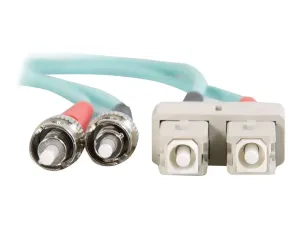 C2G SC-ST 10Gb 50/125 OM3 Duplex Multimode PVC Fiber Optic Cable (LSZH) - miniature 5