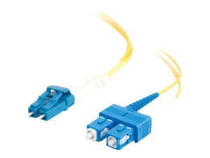 C2G LC-SC 9/125 OS1 Duplex Singlemode PVC Fiber Optic Cable (LSZH) - miniature 4