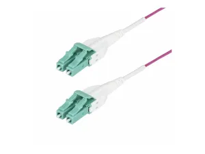 StarTech .com 3m (10ft) LC/LC (UPC) OM4 Multimode Fiber Optic Cable, OFNR - miniature 3