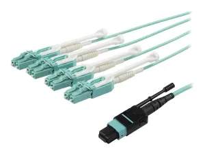 StarTech .com Câble Fibre Optique Multimode OM3 de 5m MTP(F) vers 4x LC - miniature 4