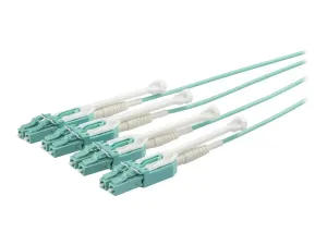 StarTech .com Câble Fibre Optique Multimode OM3 de 5m MTP(F) vers 4x LC - miniature 5