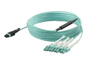 StarTech .com Câble Fibre Optique Multimode OM3 de 5m MTP(F) vers 4x LC - miniature 3