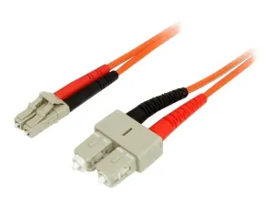 StarTech .com Câble patch à fibre optique duplex 50/125 multimode 1 m LC - miniature 1