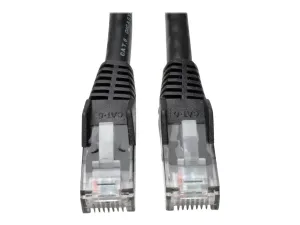 Eaton Tripp Lite Series Cat6 Gigabit Snagless Molded (UTP) Ethernet Cable (RJ45 M/M), PoE, Black, 7 ft. (2.13 m) - miniature 2