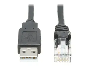 Eaton Tripp Lite Series USB Type-A to RJ45 Rollover Console Cable, M/M, Black - miniature 5