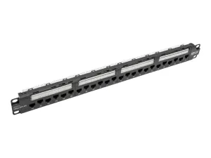 Eaton Tripp Lite Series 24-Port 1U Rack-Mount Cat6a/Cat6/Cat5e 110 Patch Panel with Cable Management Bar, 110 Punchdown, RJ45, TAA - miniature 2