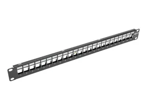 Eaton Tripp Lite Series 24-Port 1U Rack-Mount Shielded Blank Keystone/Multimedia Patch Panel, RJ45 Ethernet, USB, HDMI, Cat5e/6 - miniature 2