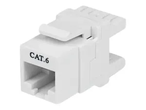 StarTech .com 180 Degree Cat 6 Keystone Jack - miniature 1