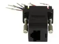 StarTech .com Adapteur Modulaire DB9 Mâle vers RJ45 Femelle Noir - miniature 3