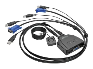 Eaton Tripp Lite series 2-Port USB/VGA Cable KVM Switch with Cables and USB Peripheral Sharing - miniature 5