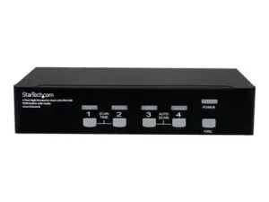 StarTech.com Commutateur KVM 4 Ports DVI USB, Audio Montage en Rack - miniature 4